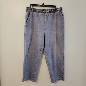 90s Vintage elastic mom jeans